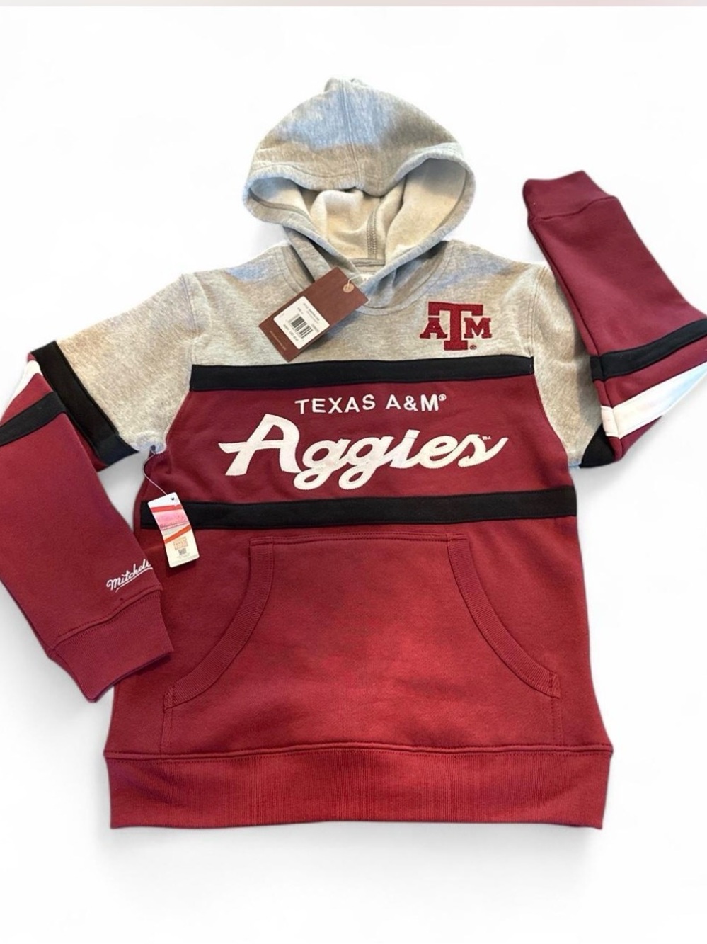 Texas A&M Aggies Maroon & Gray Hooded Sweatshirt